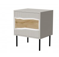 Cama Bedside cabinet, 2 pcs. INSERTO 50x40x61.5 cashmere + LED