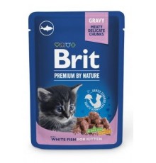 BRIT Premium by Nature Kitten White fish - wet cat food - 100 g