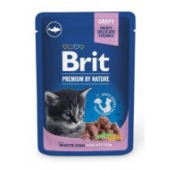 BRIT Premium by Nature Kitten White fish - wet cat food - 100 g