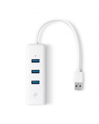 TP-Link UE330 sülearvuti dokk/portide replikator Traadiga USB 3.2 Gen 1 (3.1 Gen 1) Type-A Valge