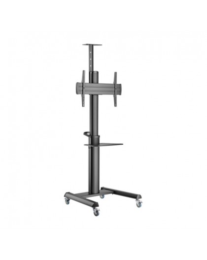 Gembird TVS-70T-02 Aluminum TV floor stand with caster wheels, 37" - 70", black