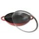 Staub cast iron wok with lid - Red, 37 cm