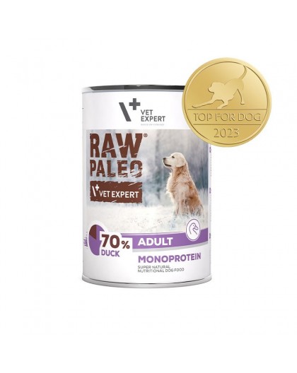 RAW PALEO Взрослый Монопротеин Утка - консервированный корм для собак - 400 г