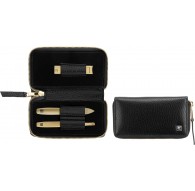 ZWILLING Twinox Gold Edition manicure set 97746-004-0 - black leather case 3 pieces - black