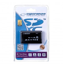 Esperanza EA119 card reader Black USB 2.0