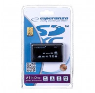 Esperanza EA119 card reader Black USB 2.0