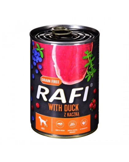 Dolina Noteci RAFI duck, blueberry, cranberry - Wet dog food 400 g