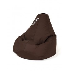 Sako bag pouffe chocolate pear L 105 x 80 cm