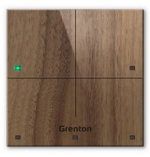 Grenton touch panel / 4 touch fields / TF-Bus / dark wooden front