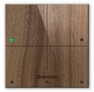 Grenton touch panel / 4 touch fields / TF-Bus / dark wooden front