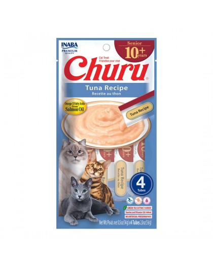 INABA Churu Senior Tuna Recipe - cat treats - 4x14g
