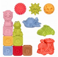 Tullo Sensory blocks – Montessori educational set, 14 pieces