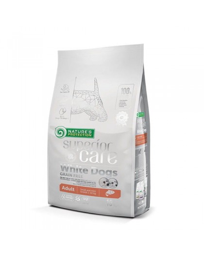 NATURE'S PROTECTION Superior Care White Dogs Grain Free Junior Small Białoryba - dry food for puppies - 10 kg
