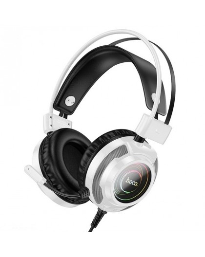 Hoco W110 Resource Gaming Headset Wired USB+ Jack 3.5 In-Ear White