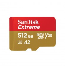 SanDisk Extreme 512 GB MicroSDHC UHS-I Class 10