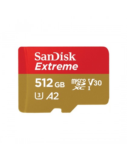 SanDisk Extreme 512 GB MicroSDHC UHS-I Class 10