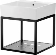 Bathroom console with sink 60x50 cm