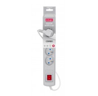 Activejet grey power strip with cord ACJ COMBO 5G/1,5M/BEZP. AUT/S