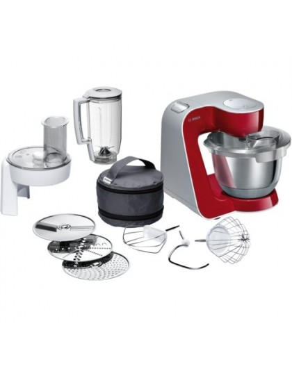 Bosch MUM58720 food processor 1000 W 3.9 L Grey, Red, Stainless steel