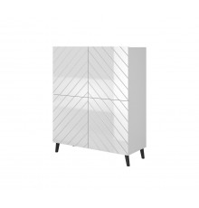 Shelving ABETO 100.5 x 40 x 121.5 cm white/gloss white