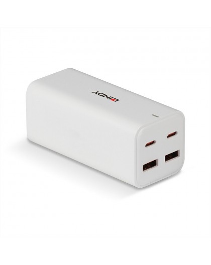 Lindy 100W 4-Port USB Type A & C GaN Charger