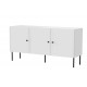 3D chest of drawers PALAZZO BIS 151x40x75 white matt