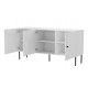 3D chest of drawers PALAZZO BIS 151x40x75 white matt