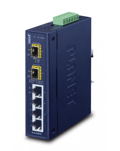PLANET IGS-620TF network switch Unmanaged Gigabit Ethernet (10/100/1000) Blue