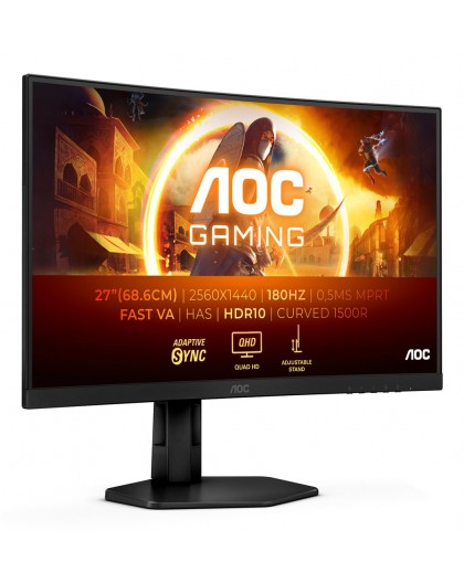 AOC G4 CQ27G4X computer monitor 68.6 cm (27") 2560 x 1440 pixels Quad HD LCD Black