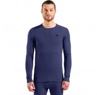 Odlo BL TOP crew neck l/s ACTIVE WARM long-sleeved thermal underwear, size M, blue