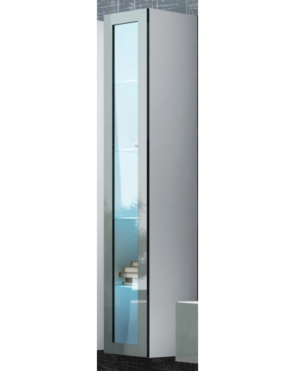 Cama Glass-case VIGO '180' 180/40/30 white/grey gloss