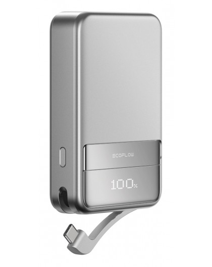 EcoFlow EF-RAPID5000-EU power bank Lithium-Ion (Li-Ion) 5000 mAh Wireless charging Silver