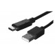 Lanberg CA-USBO-20CU-0018-BK kabel USB 1,8 m USB 2.0 USB A USB C Black