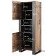 WOOD bookcase 65x40x170,5 oak wotan + anthracite
