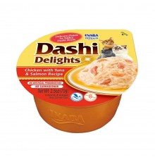 INABA Dashi Delights chicken tuna & salmon bouillon - cat treat - 70g
