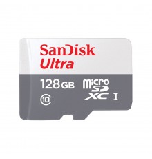 SanDisk Ultra mälukaart 128 GB MicroSDXC Klass 10 (SDSQUNR-128G-GN3MN)
