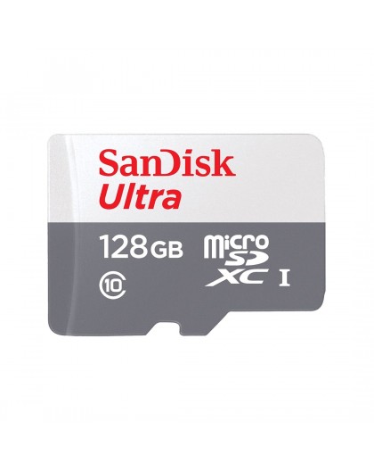 SanDisk Ultra 128 GB MicroSDXC Class 10 Memory Card (SDSQUNR-128G-GN3MN)