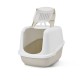 SAVIC Nestor Jumbo White - Coffee - covered cat litter box - 66.5x48.5x46.5 cm - 1 pc.