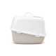 SAVIC Nestor Jumbo White - Coffee - covered cat litter box - 66.5x48.5x46.5 cm - 1 pc.