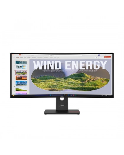 Lenovo ThinkVision T34WD-40 LED display 86.4 cm (34") 3440 x 1440 pixels Wide Quad HD+ Black