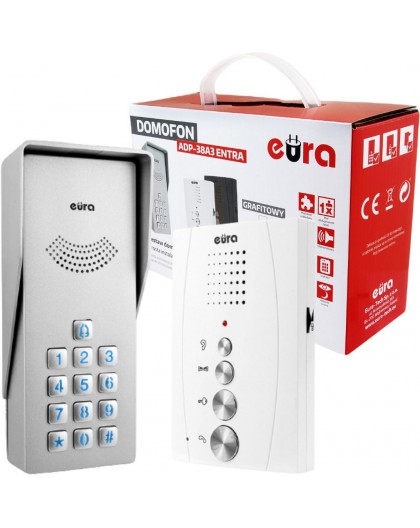 Domofon EURA ADP-38A3 ENTRA bialy