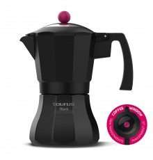 Taurus Black Moments 3 Moka pot