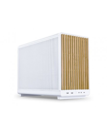 Lian Li DAN Cases A3-mATX Wood Edition PC Case, Micro-ATX - Beech, white