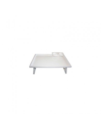 Bedside table for meals with handles