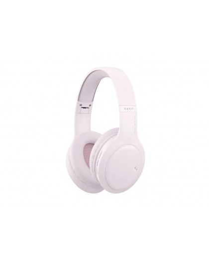 Havit H633BT - wireless on-ear headphones, pink
