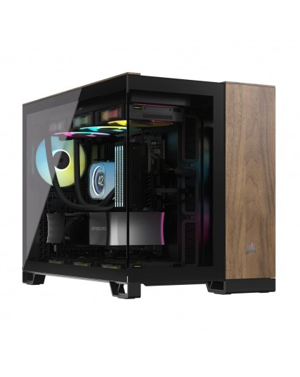 Corsair CC-9011286-WW computer case Midi Tower Black, Walnut