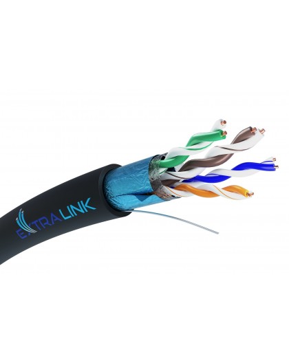 Extralink Twisted pair CAT5E FTP (F/UTP) V2 Outdoor 305M