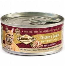 CARNILOVE Cat Chicken & Lamb White Muscle Meat – wet food for cats – 100 g