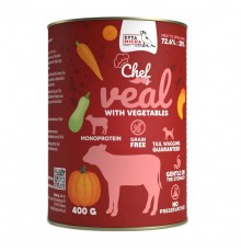 SYTA MICHA Chef Veal with vegetables - wet dog food - 400g