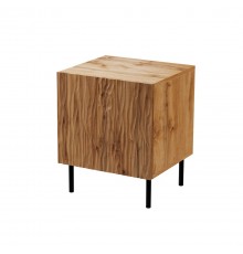 Bedside table 2 pcs. JUNGLE 53.5x40.5x44 oak wotant + black legs